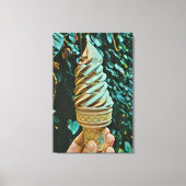 Eis-Rezept Leinwanddruck (Vorderseite)