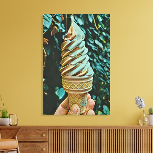 Eis-Rezept Leinwanddruck (Insitu (Wohnzimmer))