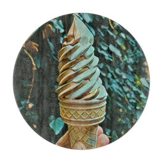 Eis-Rezept Schneidebrett (Vorderseite)