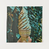 Eis-Rezept Wandteppich (Vorderseite)