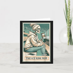 Eis Rink Mama Skeleton Card Geschenk Hockey Ice Sk Karte