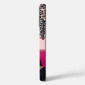 Eis rosa Leopard Print Foto Collage Case-Mate iPhone Hülle (Rückseite / Links)