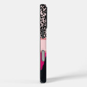 Eis rosa Leopard Print Foto Collage Case-Mate iPhone Hülle (Rückseite / Rechts)