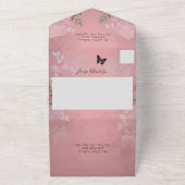 Eis Rose Rosa Blumenquinceanera Alles in einer Inv All In One Einladung (Außenbereich)