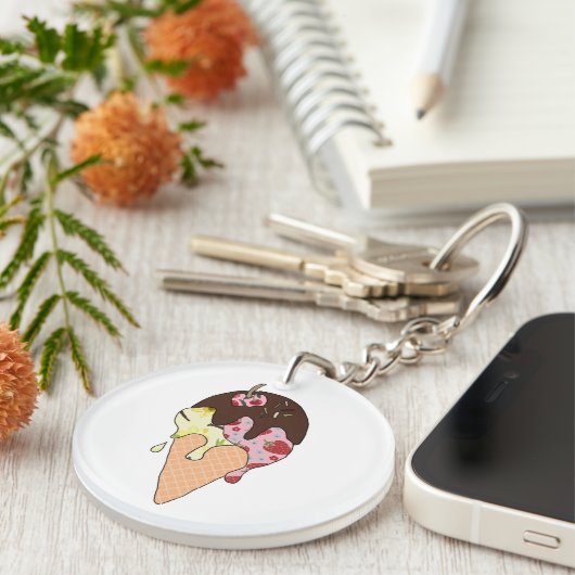 Eis Schlüsselanhänger (Vorderseite rechts)