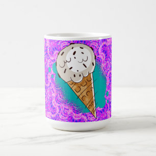 Eis Schokoladenstückchen Kaffeetasse