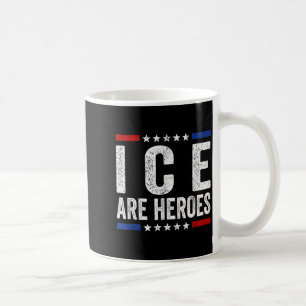 Eis sind Helden Vintage US-Flagge Lustige Männer F Kaffeetasse