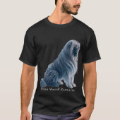 Eis sitzend tibetischer Mastiff Black T - Shirt (Vorderseite)
