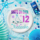 Eis Skate auf Over Birthday Girl Skater Pappteller (Party)