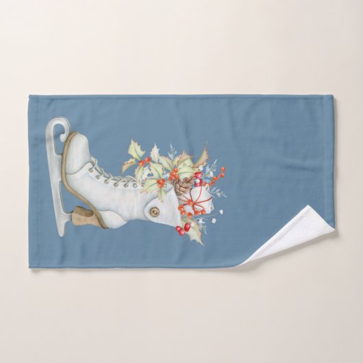 Eis-Skate Blumenstrauß Badhandtuch Set (Handtuch)