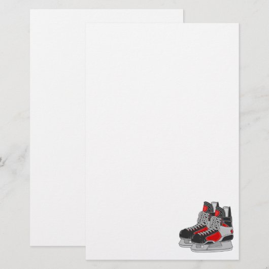 Eis-Skate Briefpapier (Vorne/Hinten)
