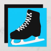 Eis-Skate Einladung (Vorne/Hinten)