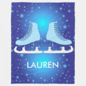 Eis-Skate-Fleece-Decke Fleecedecke (Vorderseite)