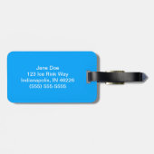 Eis-Skate-Gepäck-Umbau-Blau Gepäckanhänger (Rückseite horizontal)