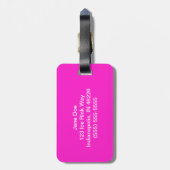 Eis-Skate-Gepäck-Umbau-Rosa Gepäckanhänger (Rückseite vertikal)