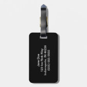 Eis-Skate-Gepäck-Umbau-Schwarzes Gepäckanhänger (Rückseite vertikal)