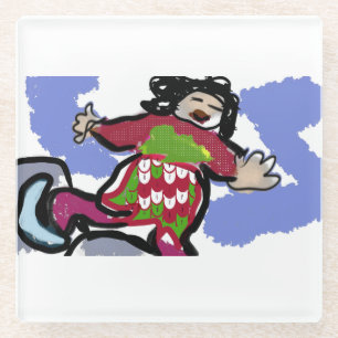 Eis-Skate Glasuntersetzer