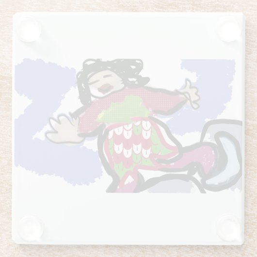 Eis-Skate Glasuntersetzer (Rückseite)