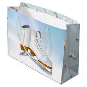 Eis-Skate-große Geschenk-Tasche Große Geschenktüte (Rückseite Schrägansicht)