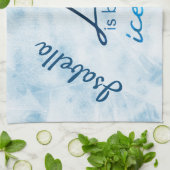 Eis Skate Handtuch Farbverlauf Blau Skate Lebensda (Gefaltet)