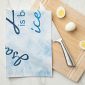 Eis Skate Handtuch Farbverlauf Blau Skate Lebensda (Viertel Falte)