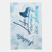 Eis Skate Handtuch Farbverlauf Blau Skate Lebensda (Vertikal)
