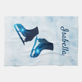 Eis Skate Handtuchhalter Skate blau Geschirrtuch
