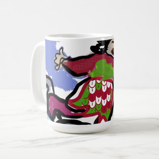Eis-Skate Kaffeetasse (Vorderseite Links)