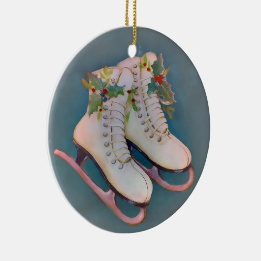 Eis-Skate Keramik Ornament (Rechts)