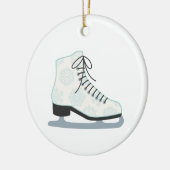Eis-Skate Keramik Ornament (Links)