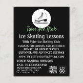 Eis-Skate-Logo, Ice-Skaten-Lektion Flyer (Vorne)