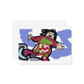 Eis-Skate Mitteilungskarte (Vorderseite/Rückseite Beispiel)