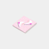 Eis Skate Muster Niedlich rosa Abbildung Skaten Post-it Klebezettel (angewinkelt)