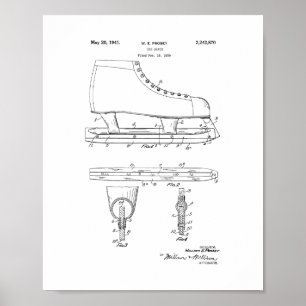 Eis-Skate-Patent Poster