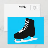 Eis-Skate Postkarte (Vorne/Hinten)