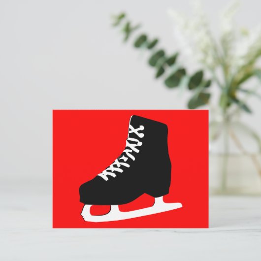 Eis-Skate Postkarte (Stehend Vorderseite)