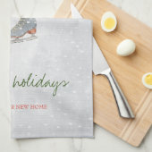 Eis-Skate, Schneeschuhwanderungen Geschirrtuch (Viertel Falte)