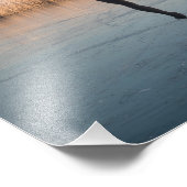 Eis Skaten an Windmühle und Schilfdruck Fotodruck (Ecke)