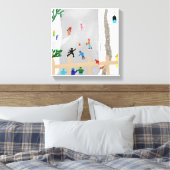 Eis-Skaten auf dem Stream Leinwanddruck (Insitu (Schlafzimmer))