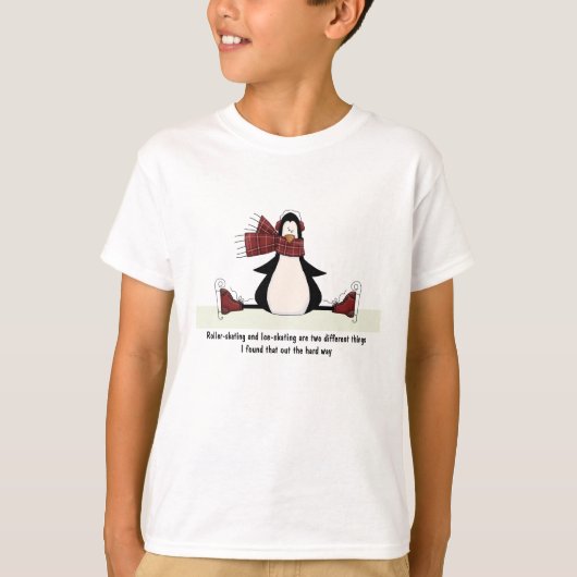 Eis-Skaten-aufgeteilter KinderT - Shirt (Vorderseite)