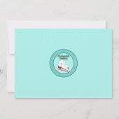 Eis Skaten Birthday Einladung AQUA Eisprinzessin (Rückseite)