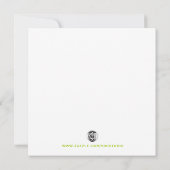 Eis Skaten Birthday Einladung Pink & Green (Rückseite)