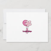 Eis Skaten Birthday Einladung Zebra bedrucken Rosa (Rückseite)