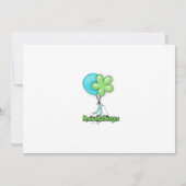 Eis Skaten Birthday Einladung Zebradruck (Rückseite)