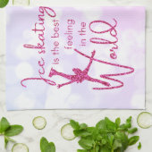 Eis Skaten Blade Handtuch Rosa Funkeln am besten G (Gefaltet)