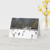 Eis-Skaten-Central- Parkgruß-Karte Karte (Gelbe Blume)