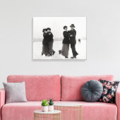 Eis-Skaten Couples, 1915 Leinwanddruck (Insitu (Wohnzimmer))