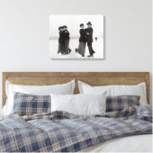 Eis-Skaten Couples, 1915 Leinwanddruck (Insitu (Schlafzimmer))