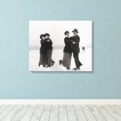Eis-Skaten Couples, 1915 Leinwanddruck (Insitu (Holzboden))