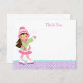 Eis-Skaten danken Ihnen Karten (Vorne/Hinten)